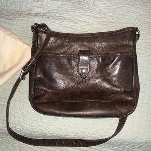 Frye Leather Crossbody Purse w Matching Wallet